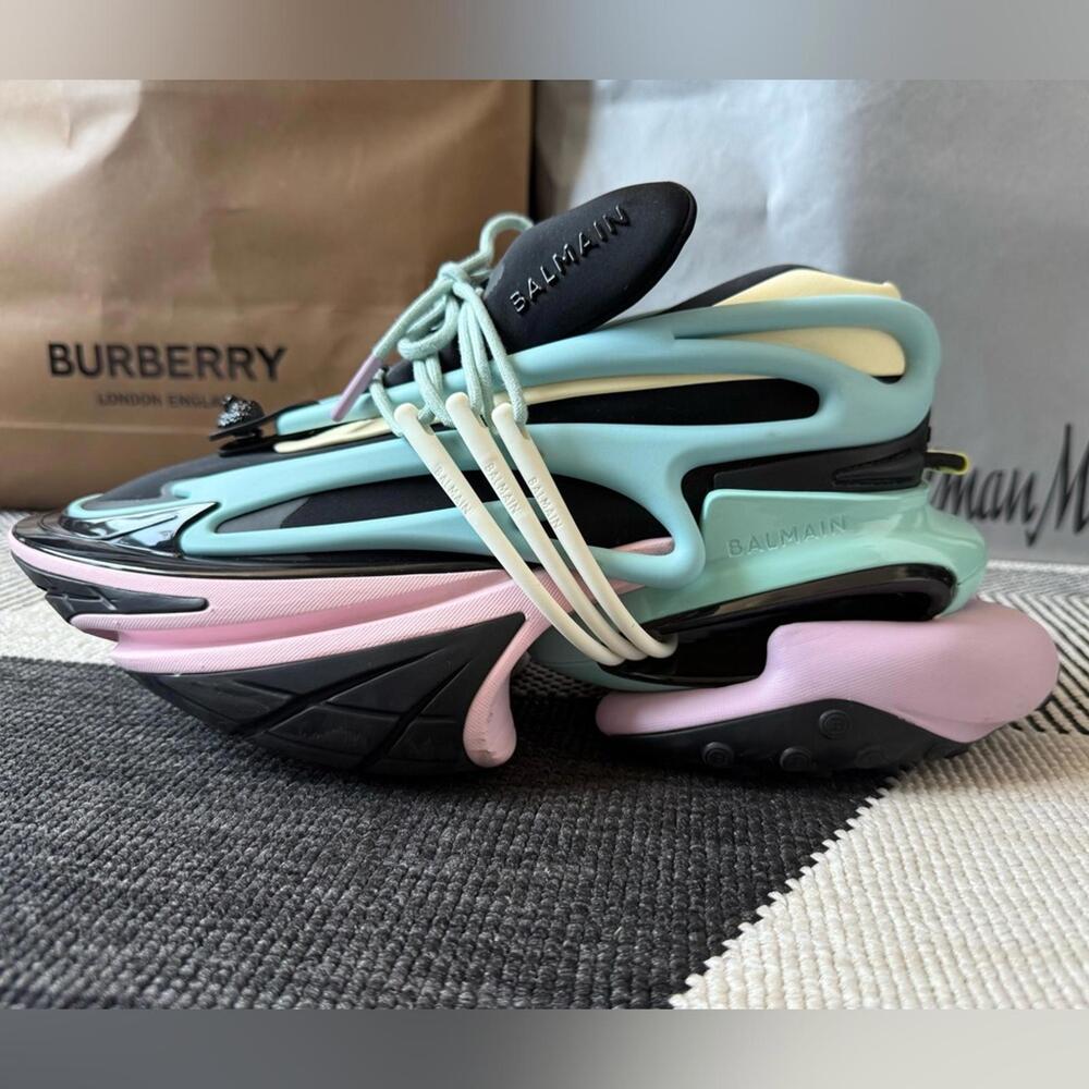 Unicorn sneakers in two-tone neoprene and leather - Picture 5 of 9